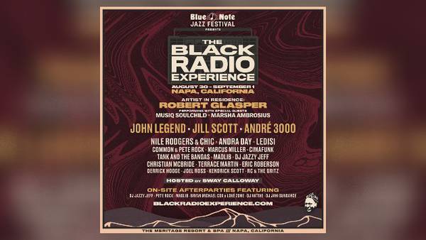 John Legend, Jill Scott, André 3000 to headline Blue Note Jazz Festival Presents: The Black Radio Experience