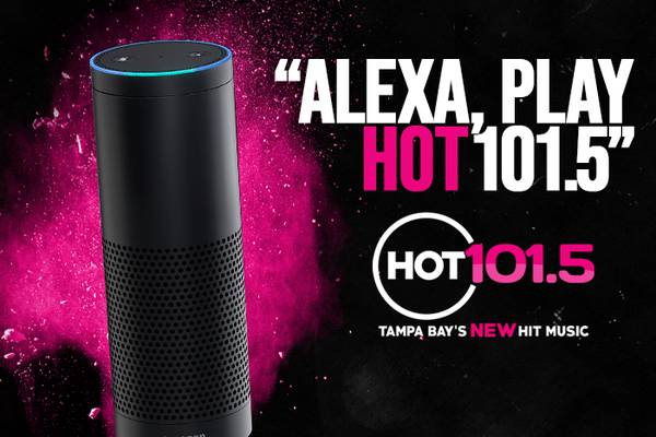 Enable the Hot 101.5 Skill in the Alexa app for the best experience!