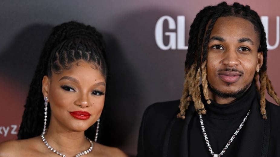 LONDON, ENGLAND - OCTOBER 17: Halle Bailey and DDG attend the Glamour Women of The Year Awards 2023 at One Marylebone on October 17, 2023 in London, England. (Photo by Gareth Cattermole/Getty Images)