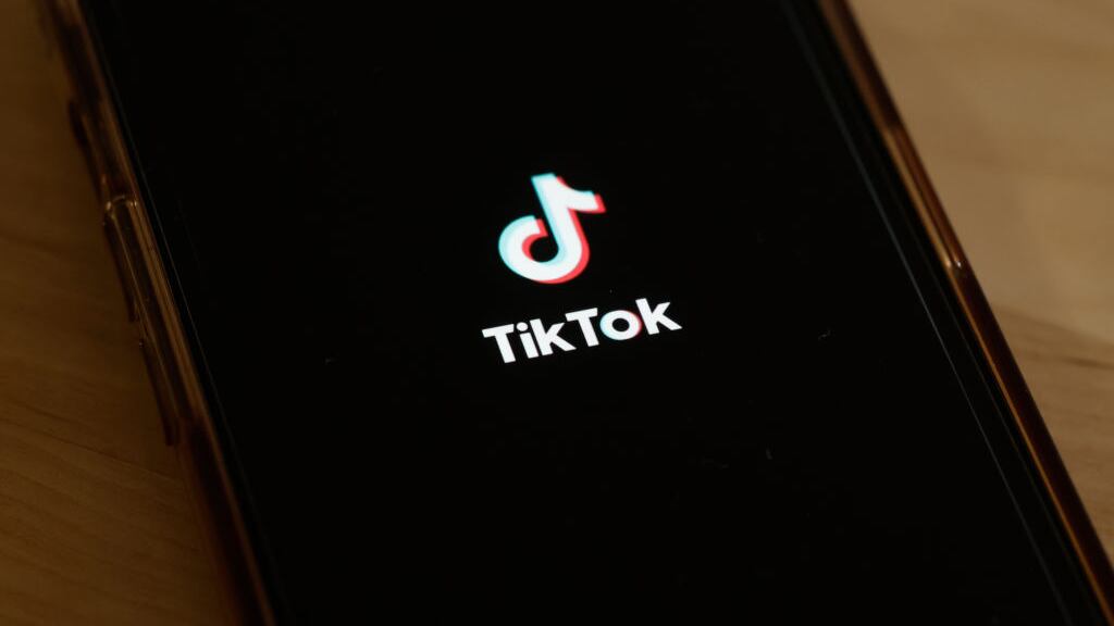 NEW YORK, NEW YORK - MARCH 13: In this photo illustration, the TikTok app is seen on a phone on March 13, 2024 in New York City. Congress is set to vote and pass a bill that could ban the popular app TikTok nationwide and be sent to the Senate for a vote. The bill would force the Chinese firm ByteDance to divest from TikTok and other applications that it owns within six months after passage of the bill or face a ban. Lawmakers argue that ByteDance is beholden to the Chinese government making the app a national security threat. (Photo Illustration by Michael M. Santiago/Getty Images)