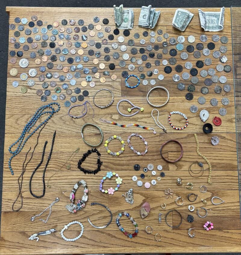 coins and jewelry