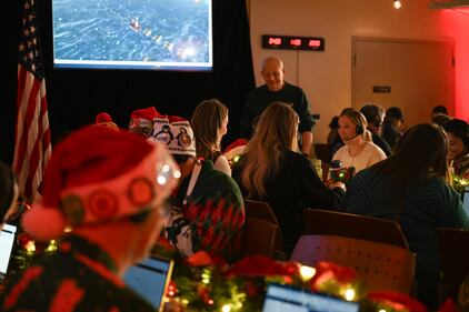 NORAD volunteers tracking Santa