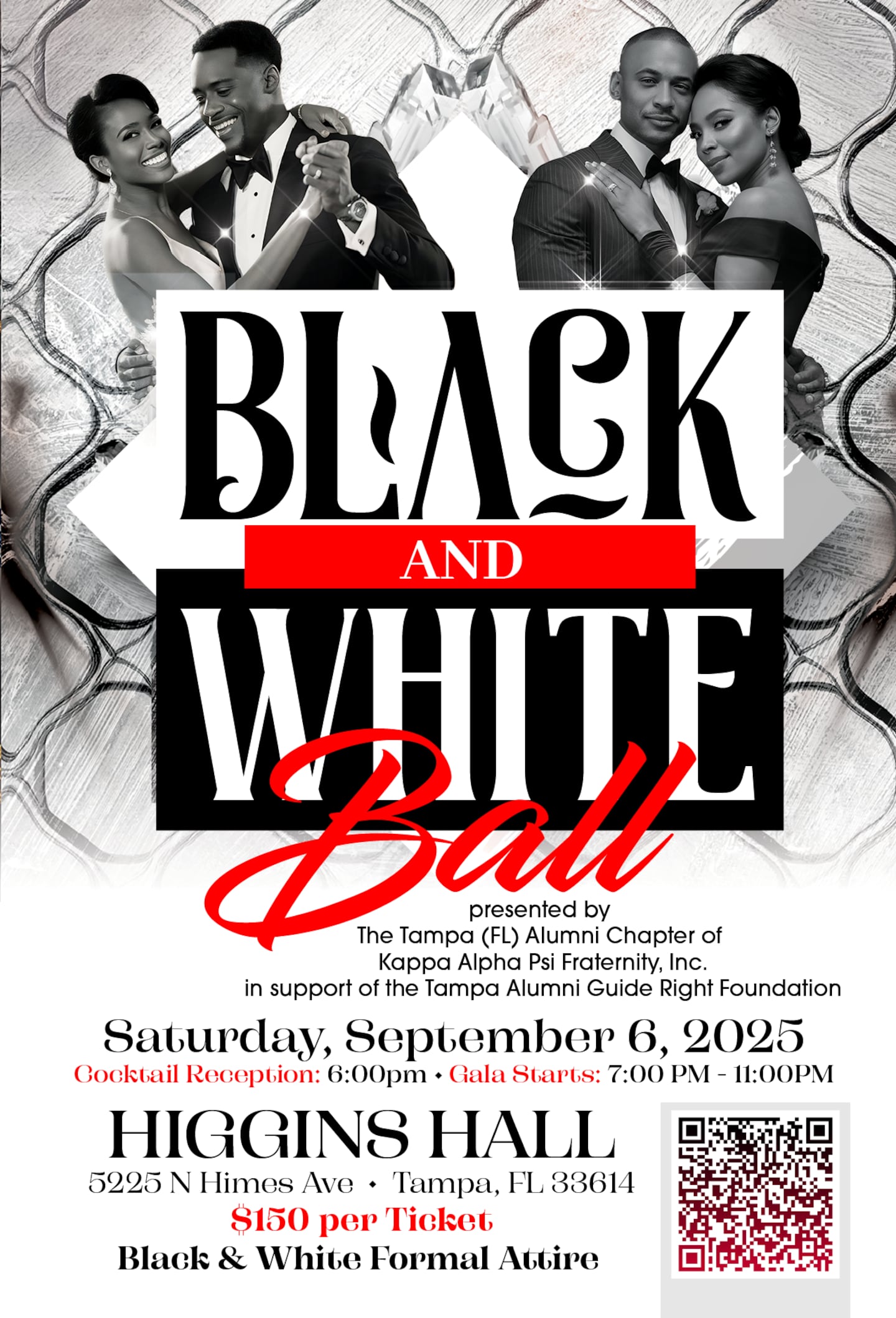 WTBV 101.5 The Vibe Tampa Alumni Chapter of Kappa Alpha Psi Fraternity, Inc. Black & White Ball