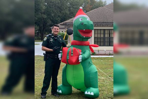 Deputies find inflatable dinosaur stolen by ‘Grinch’